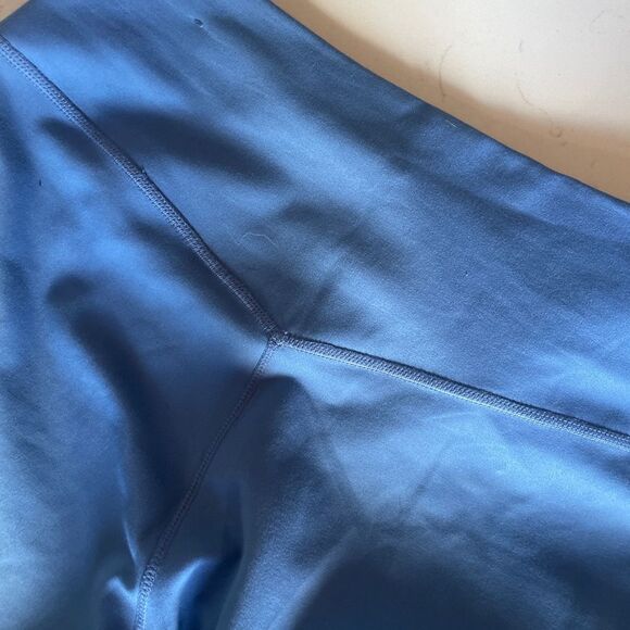 Nike One Women's Dri-FIT Crop Leggings Medium Blue - Picture 4 of 10